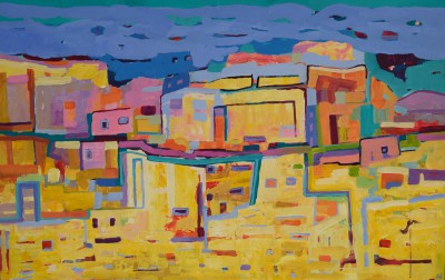 Pejzaż abstrakcja Wspomnienie z Maroka
